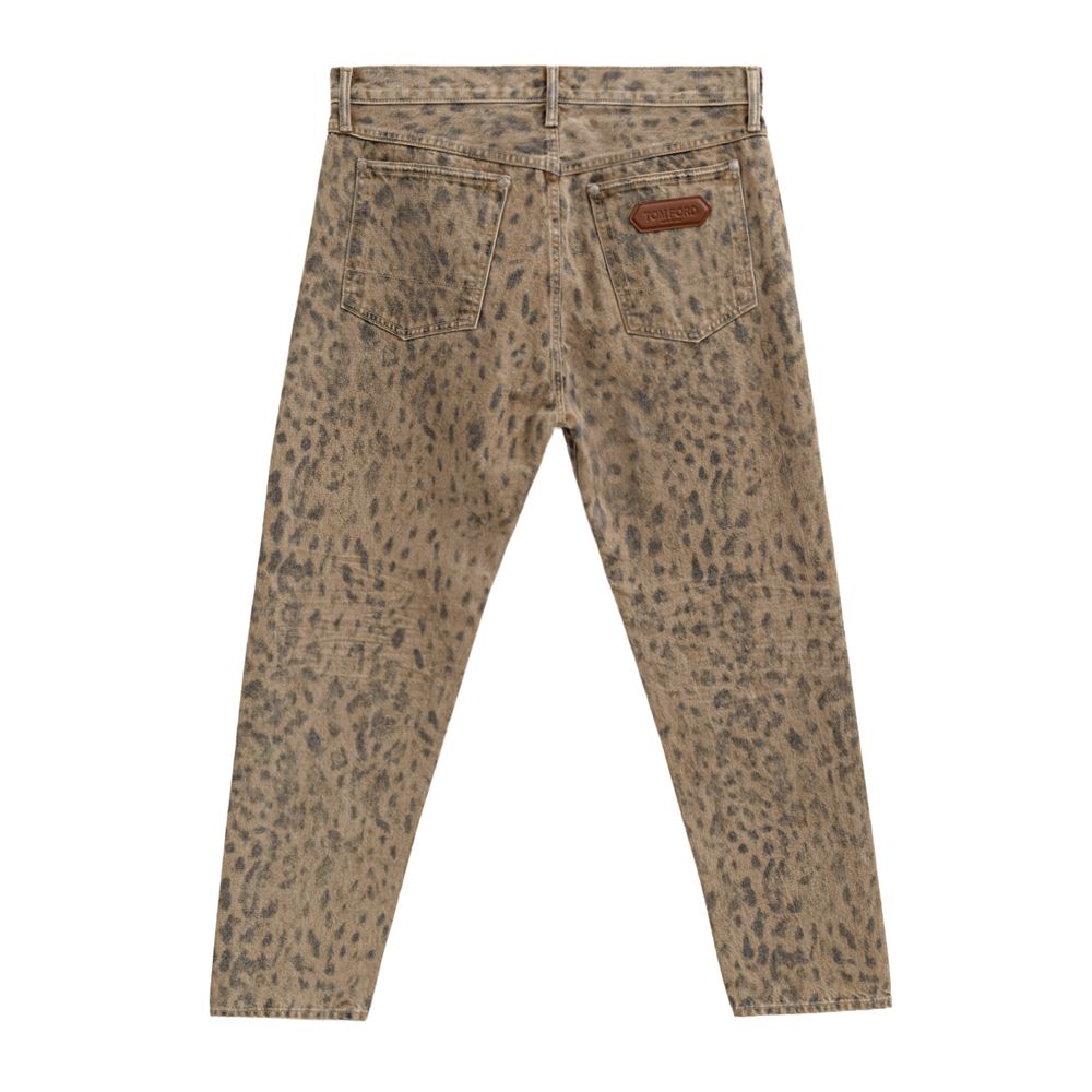 Tom Ford Beige Cotton Tapered Jean Tom Ford