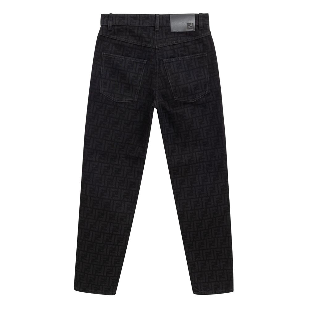 Fendi Black Cotton Jeans Denim Fendi