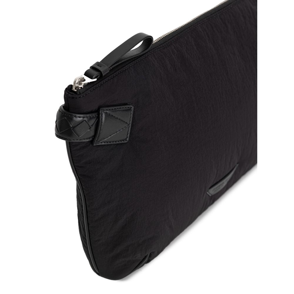 Bottega Veneta Black Nylon Clutch Bag Bottega Veneta