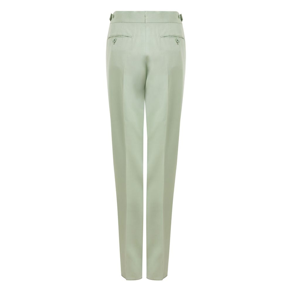 Tom Ford Green Viscose Chino Pant Tom Ford