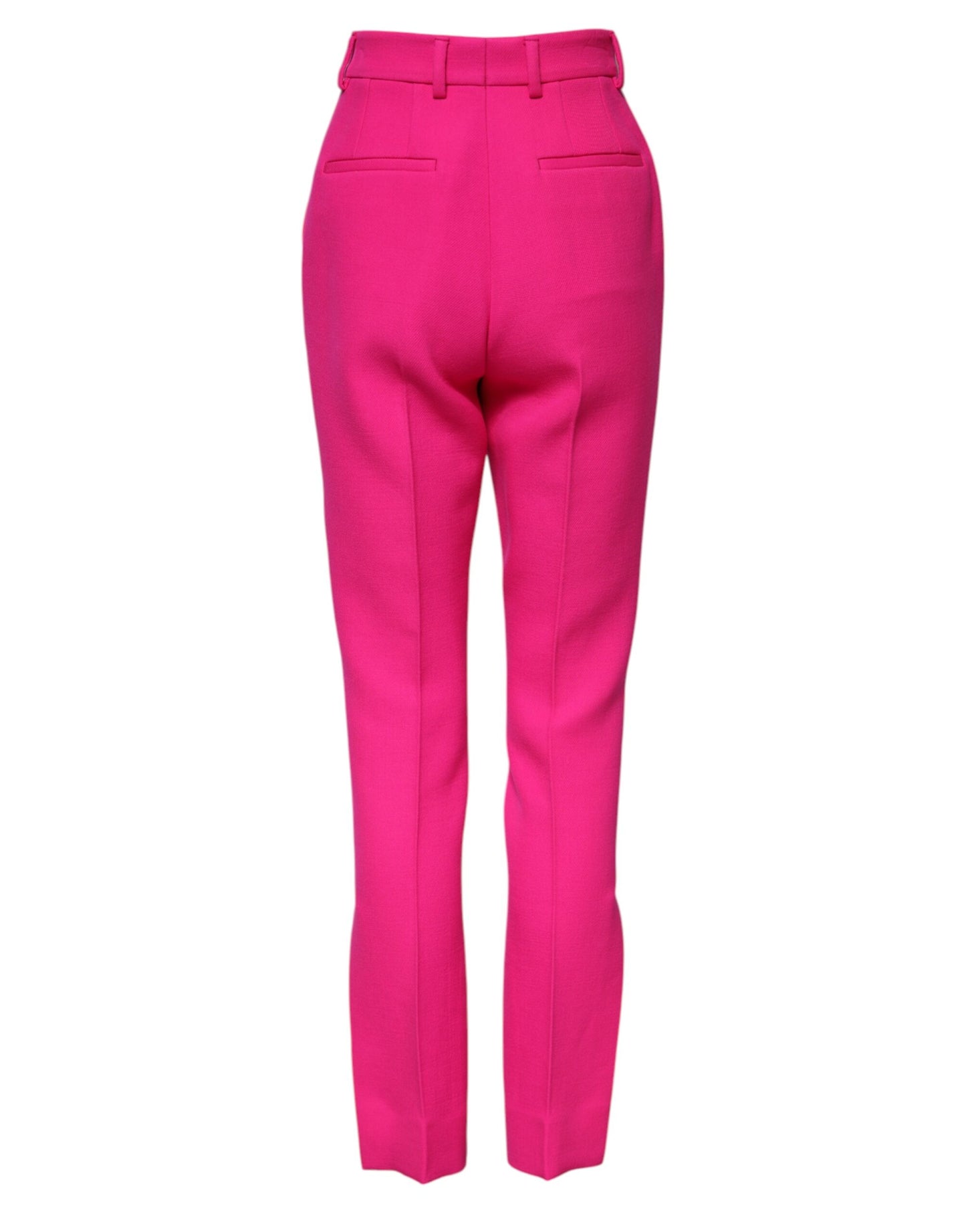 Dolce & Gabbana Fuchsia Pink HighWaist Tapered Trouser Pants Dolce & Gabbana