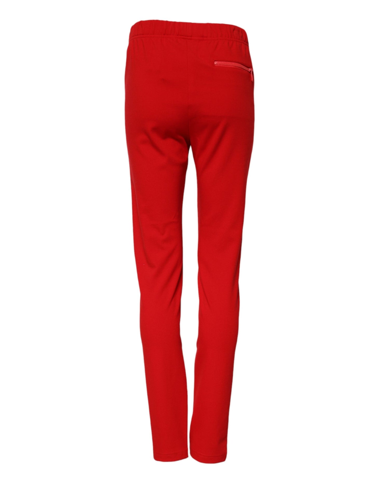 Dolce & Gabbana Red Mid Waist Slim Fit Pants Dolce & Gabbana
