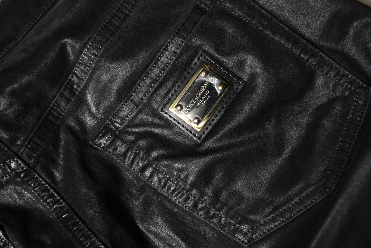 Dolce & Gabbana Black GRACE High Waist Skinny Denim Jeans Dolce & Gabbana