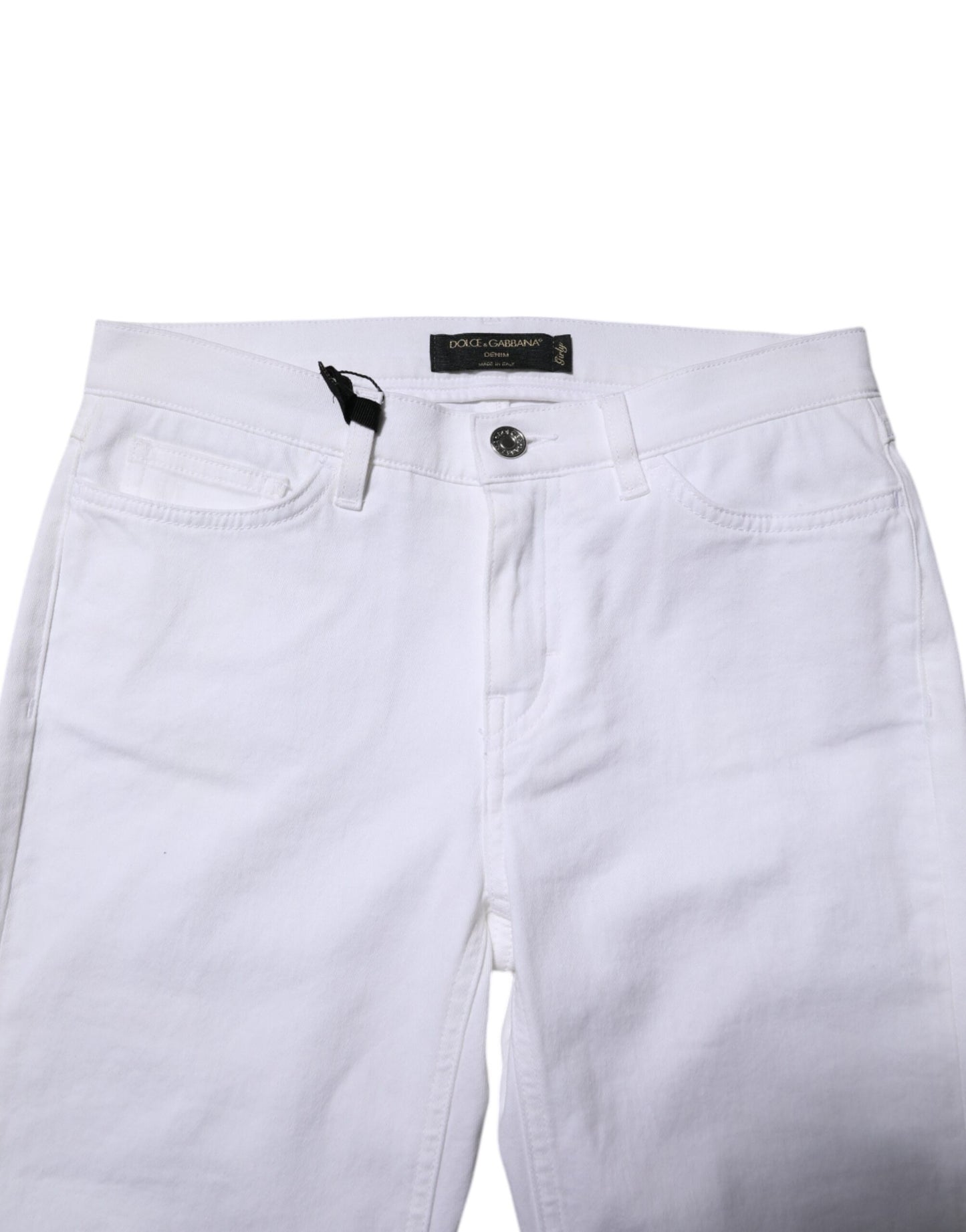 Dolce & Gabbana White GRACE Mid Waisted Skinny Denim Jeans Dolce & Gabbana