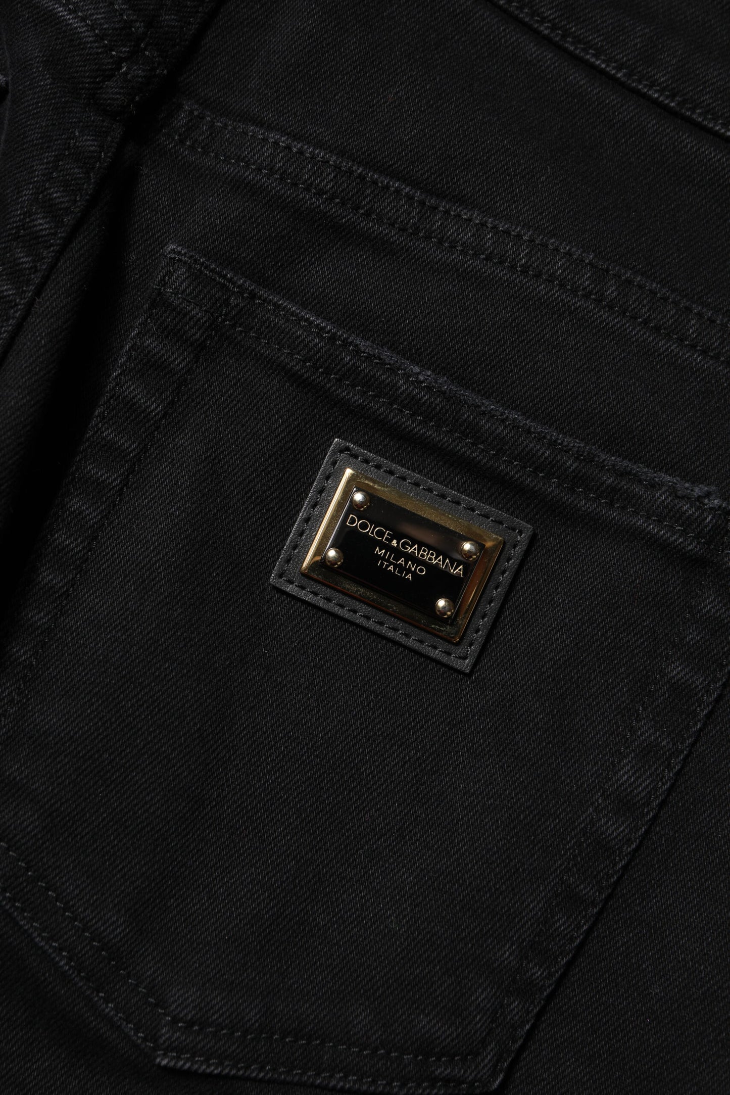 Dolce & Gabbana Black Boyfriend Cotton Flared Denim Jeans Dolce & Gabbana