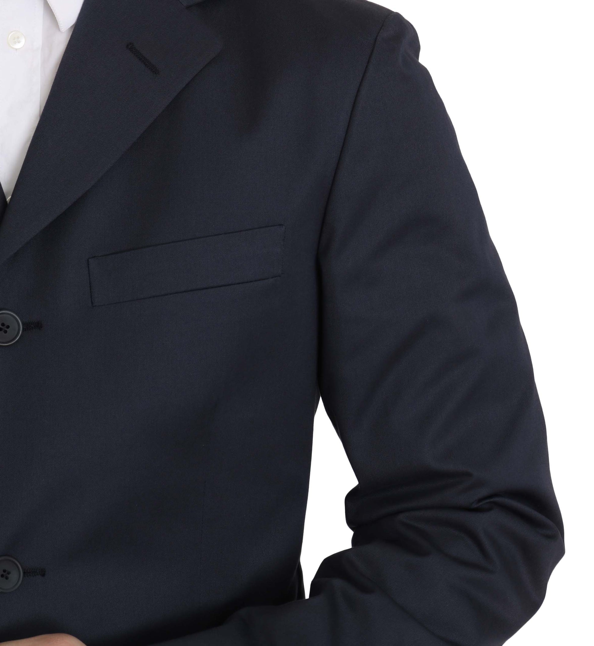 Romeo Gigli Two Piece 3 Button Cotton Blue Solid Suit Romeo Gigli