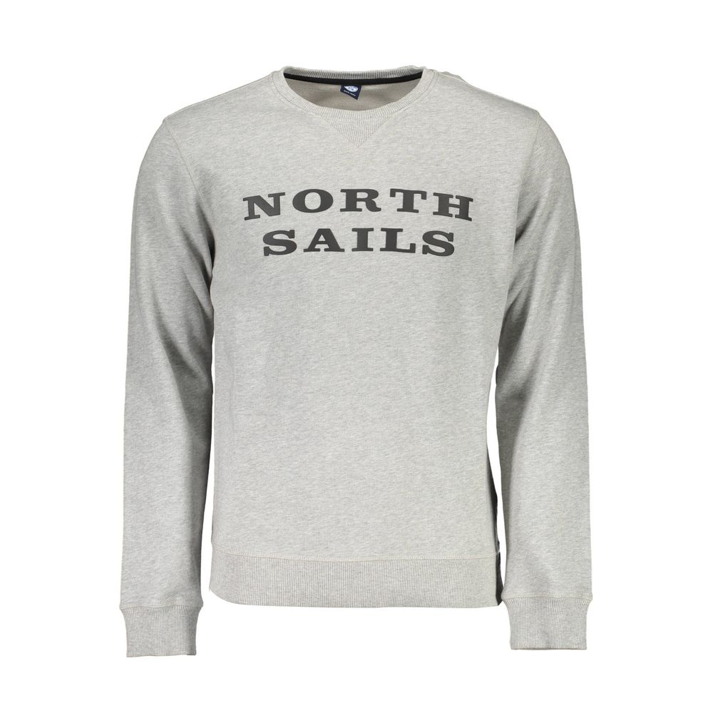 North Sails Gray Cotton Sweater North Sails