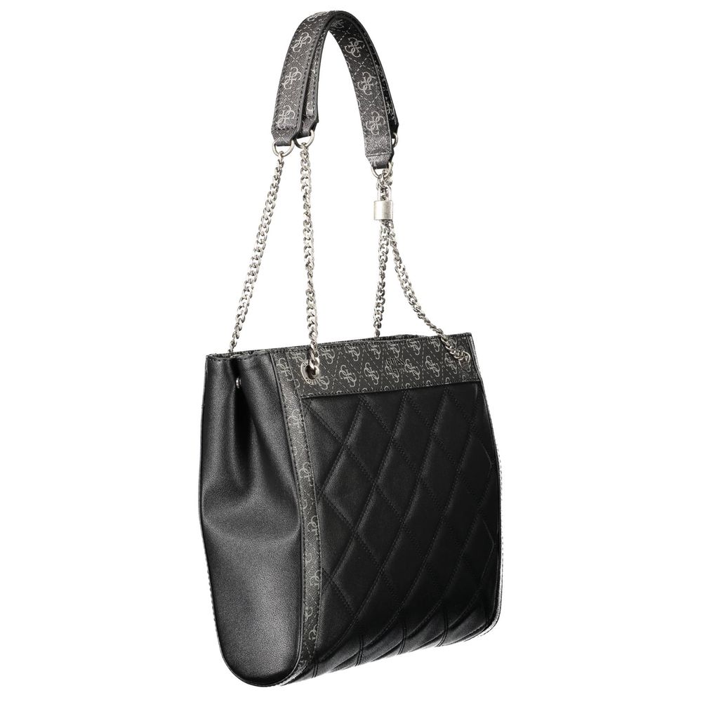 Guess Jeans Black Polyethylene Handbag Guess Jeans