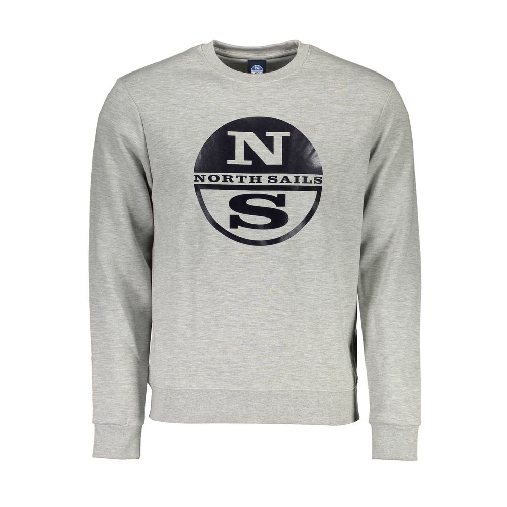 North Sails Gray Cotton Sweater North Sails