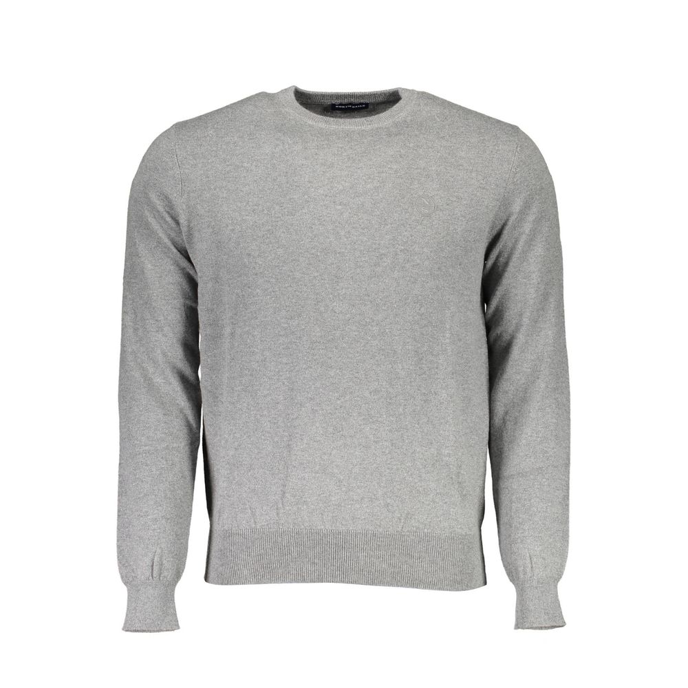 North Sails Gray Cotton Sweater North Sails
