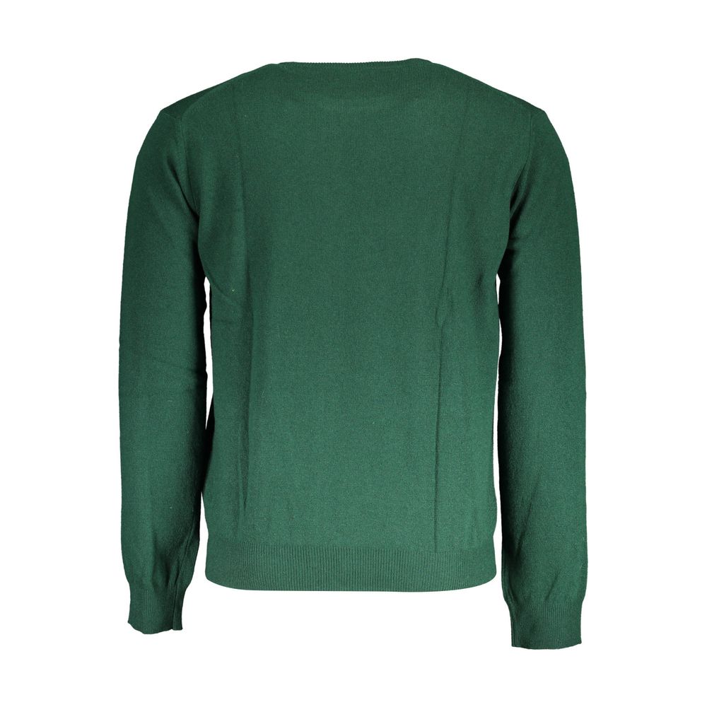 La Martina Green Wool Sweater La Martina