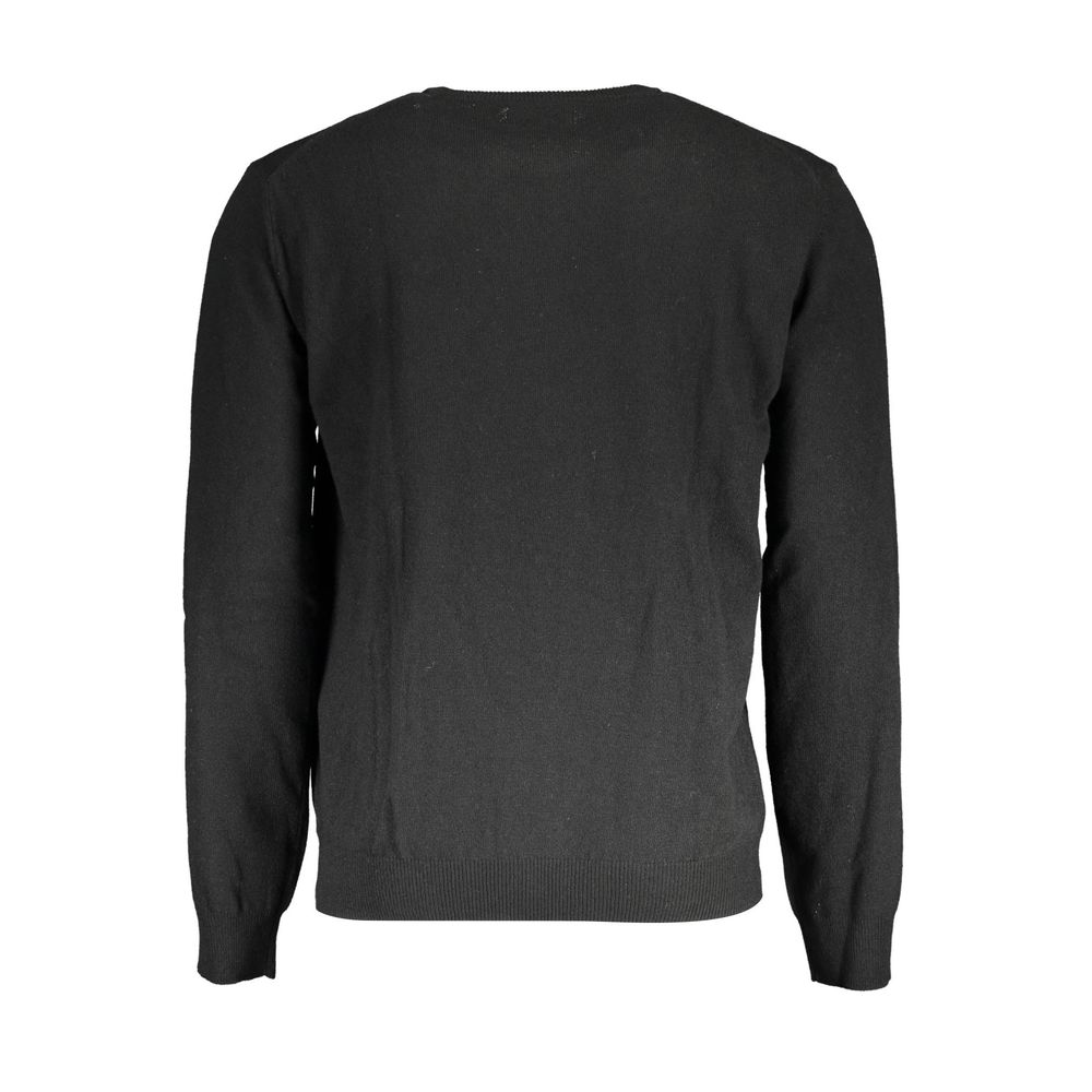 La Martina Black Wool Sweater La Martina