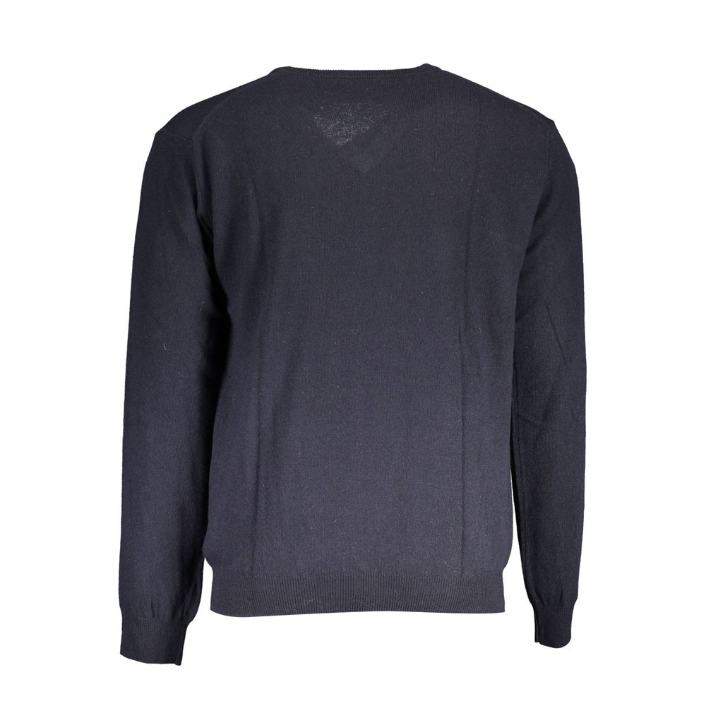 La Martina Blue Wool Sweater La Martina