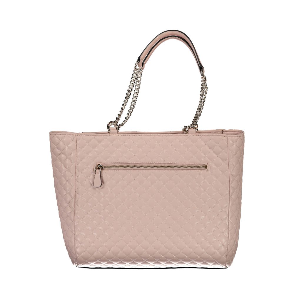 Guess Jeans Pink Polyethylene Handbag Guess Jeans