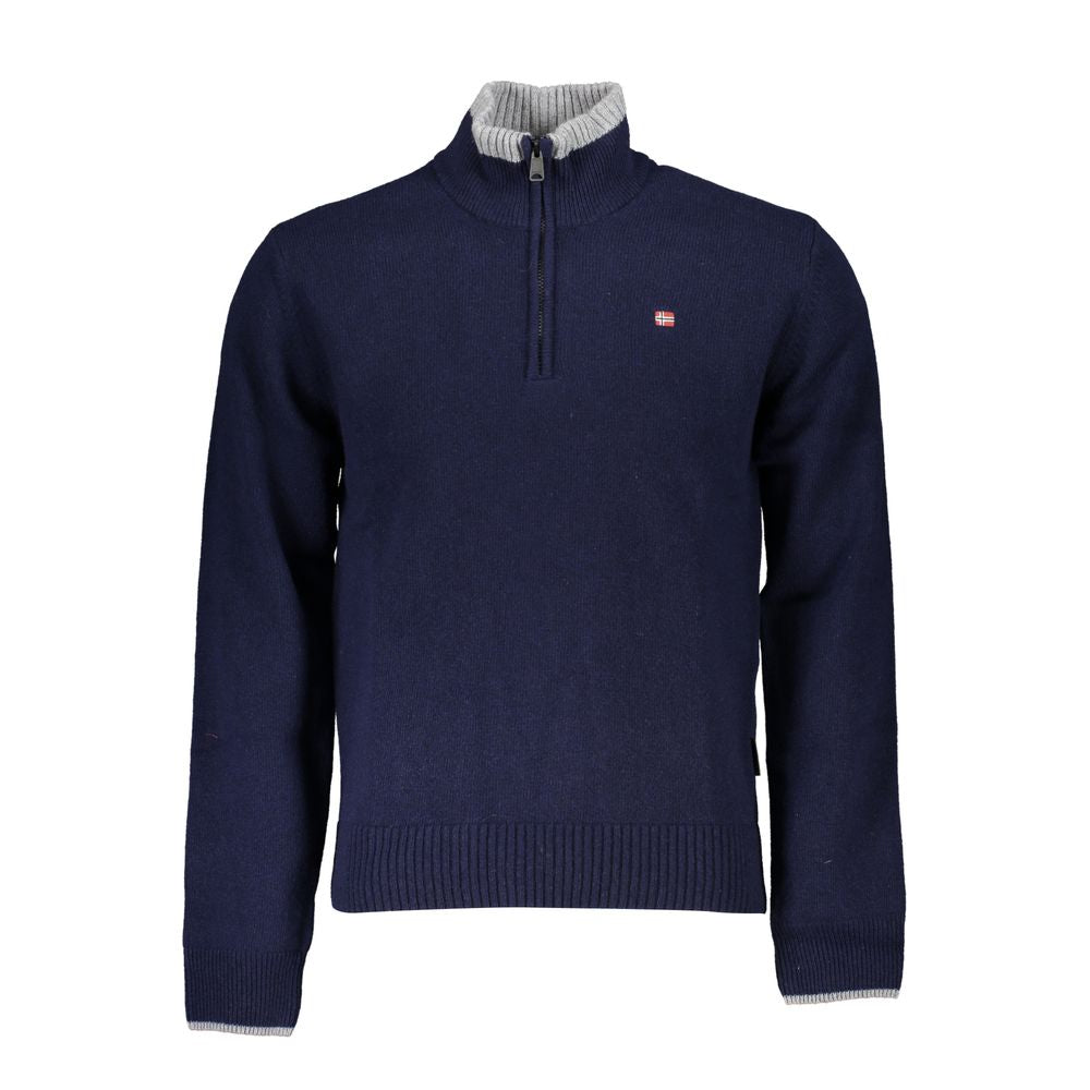 Napapijri Blue Fabric Sweater Napapijri