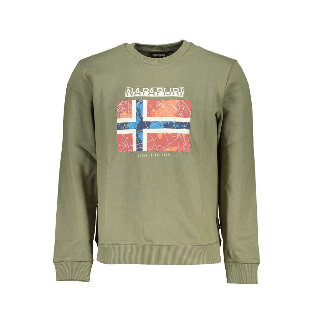 Napapijri Green Cotton Sweater Napapijri