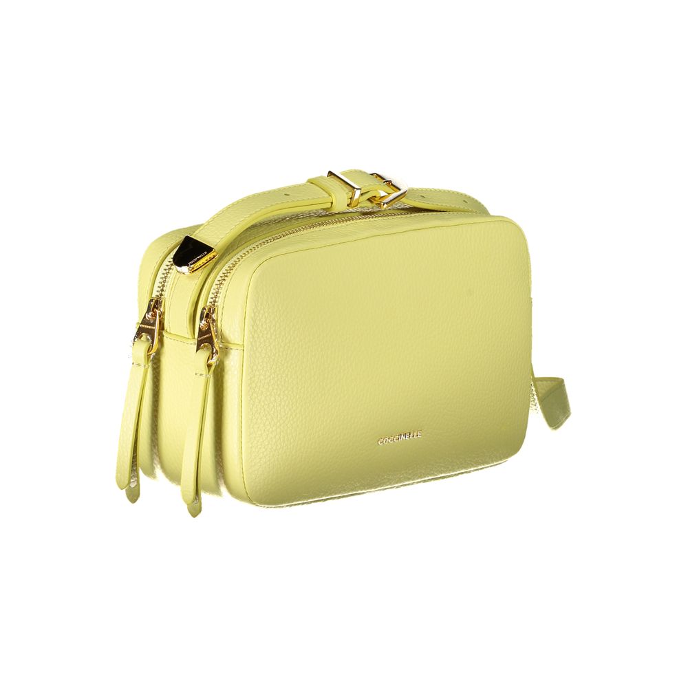 Coccinelle Giallo Leather Women Shoulder Bag Coccinelle