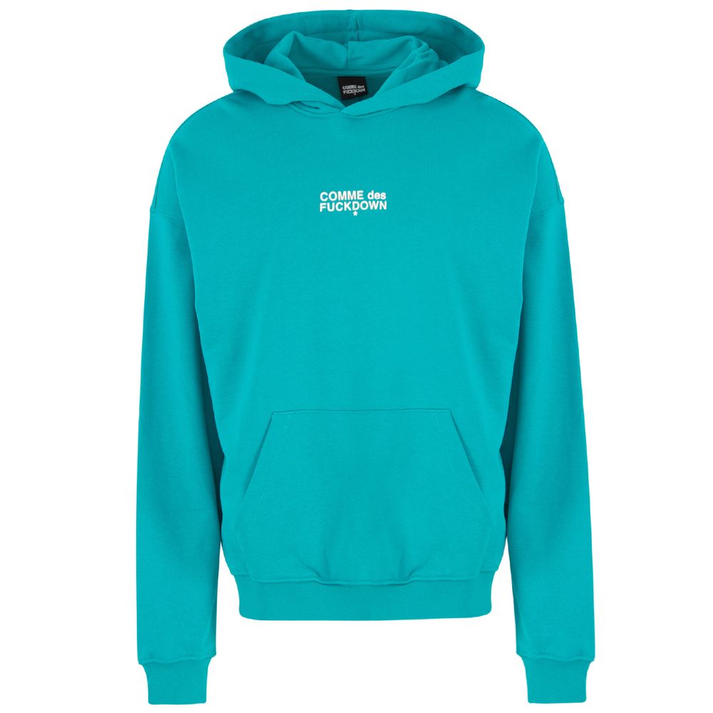 Comme Des Fuckdown Green Cotton Sweater Comme Des Fuckdown