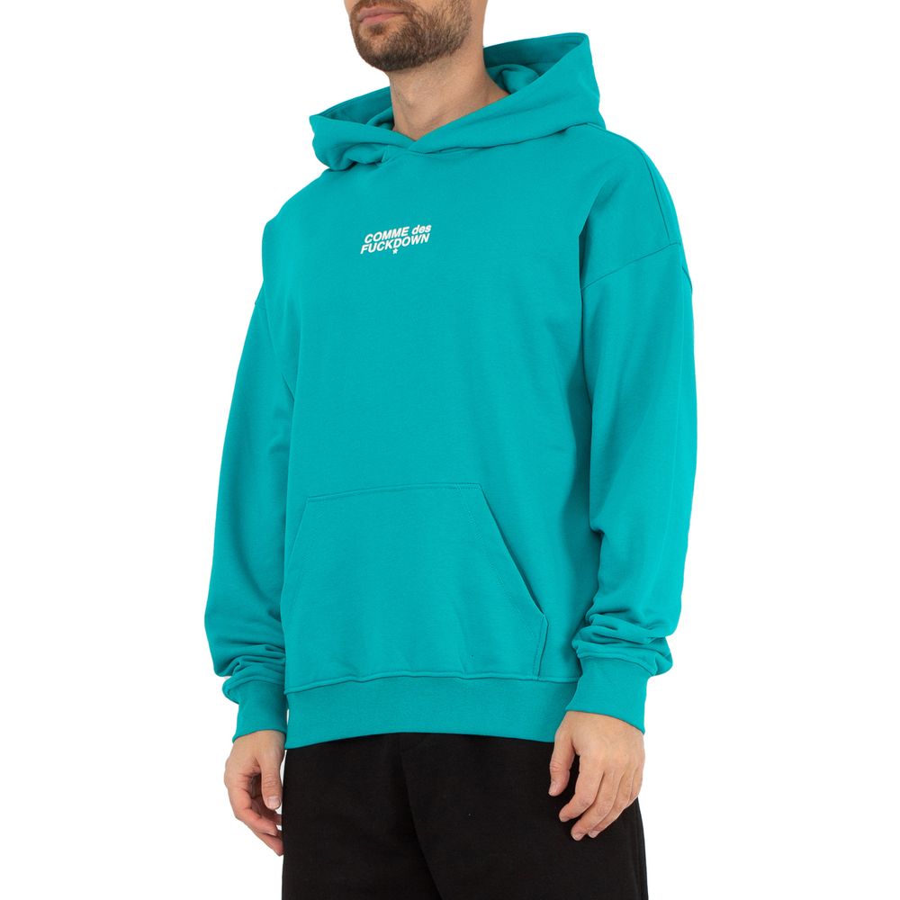 Comme Des Fuckdown Green Cotton Sweater Comme Des Fuckdown