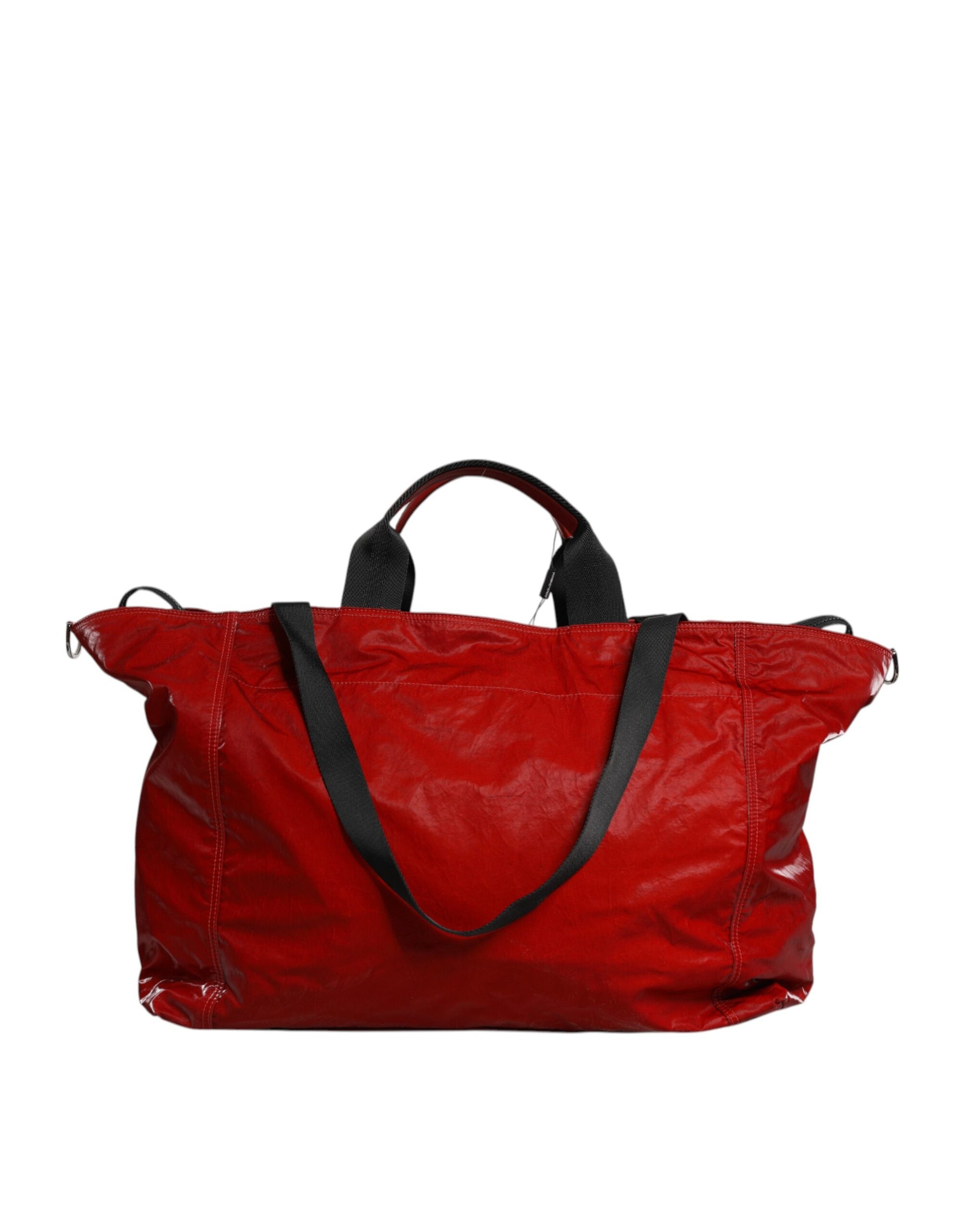 Dolce & Gabbana Red Nylon Hand Shoulder Duffel Travel Bag Dolce & Gabbana