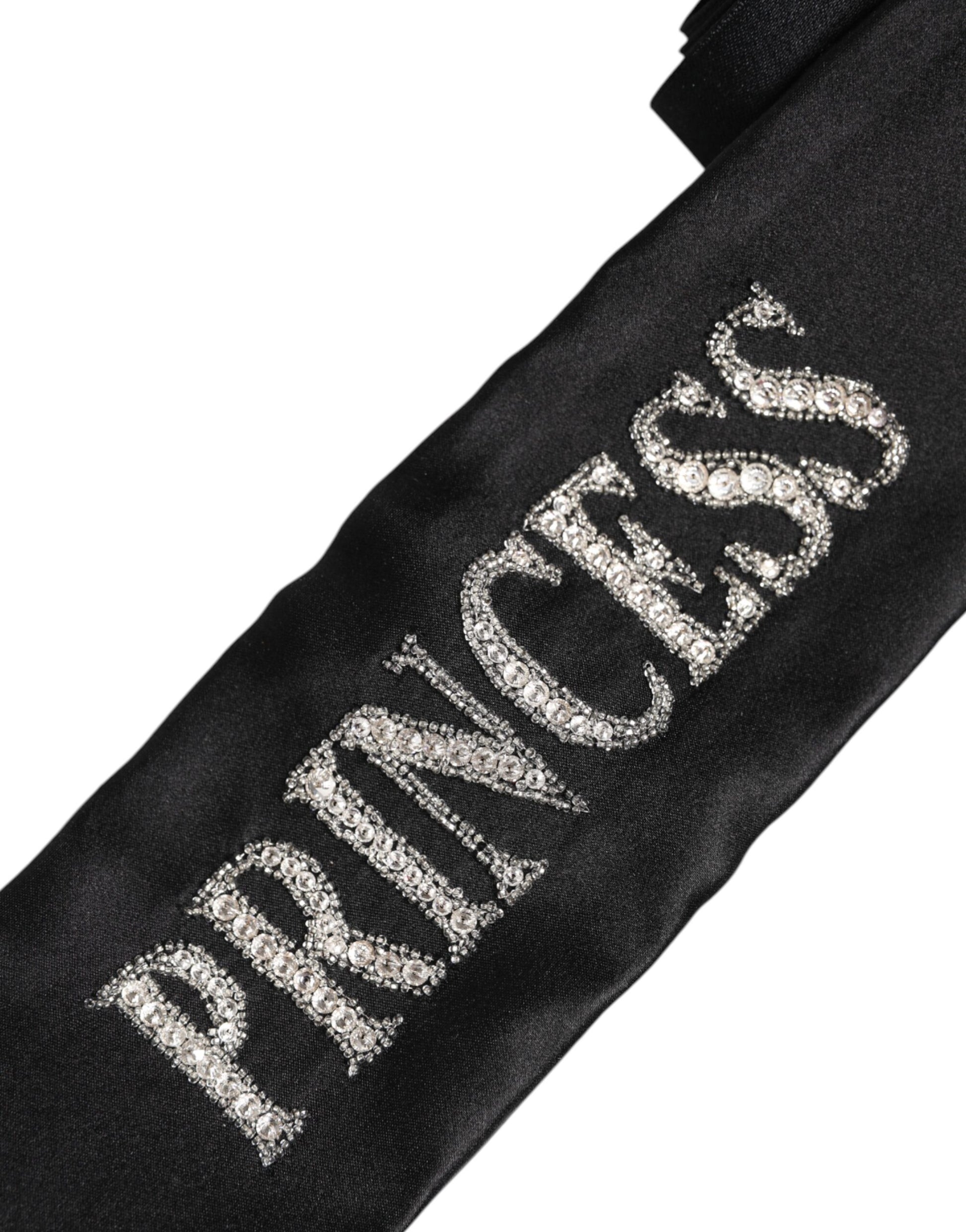 Dolce & Gabbana Black Princess Fantasy Braided Waist Belt Dolce & Gabbana