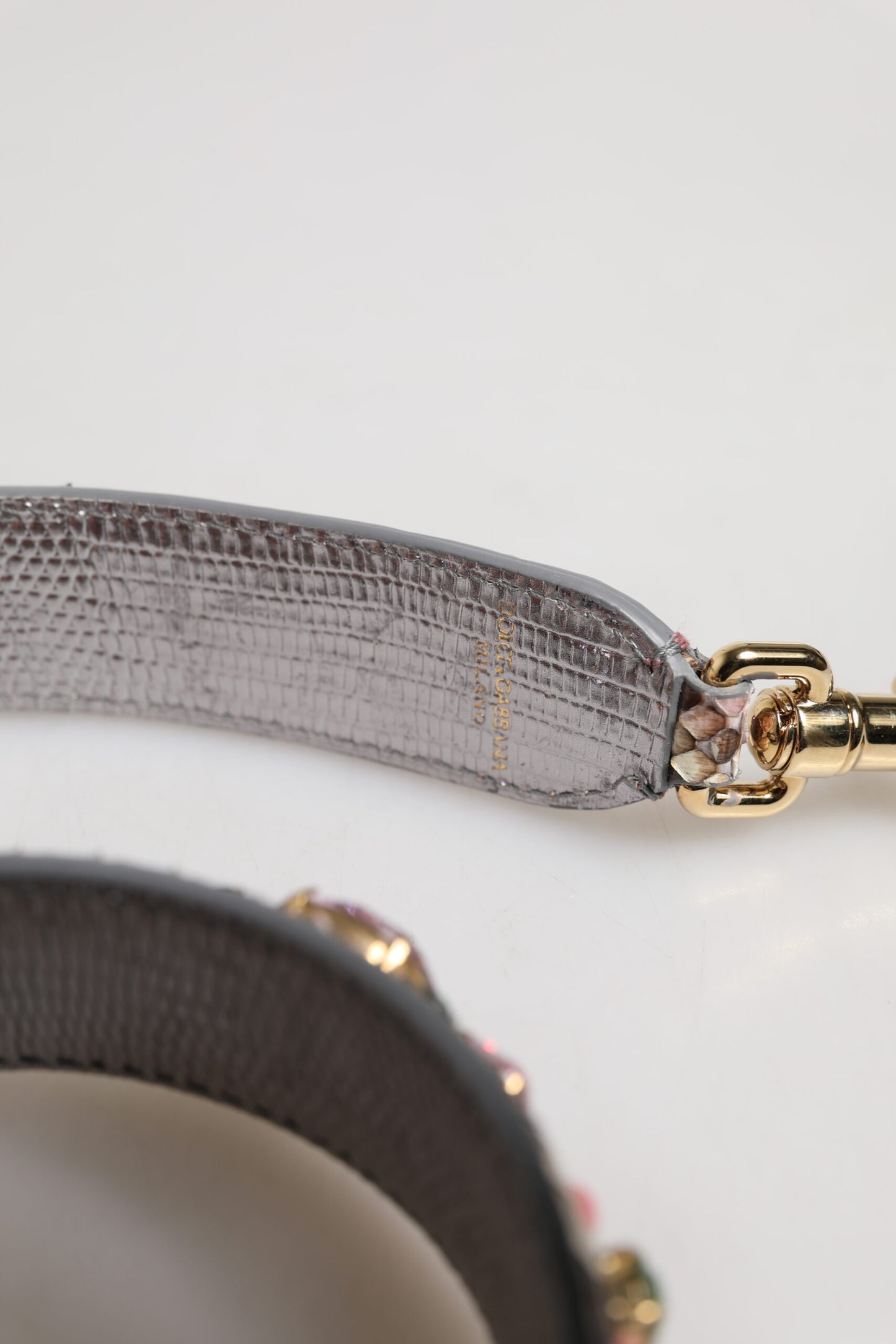 Dolce & Gabbana Multicolor Embellished Handbag Shoulder Strap Dolce & Gabbana