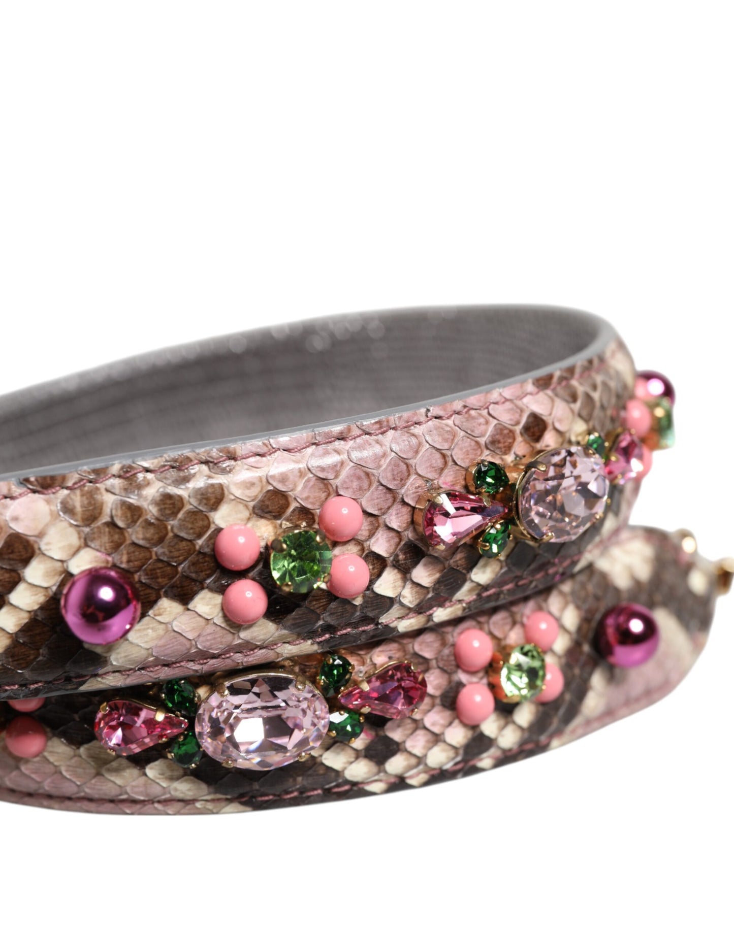 Dolce & Gabbana Multicolor Embellished Handbag Shoulder Strap Dolce & Gabbana
