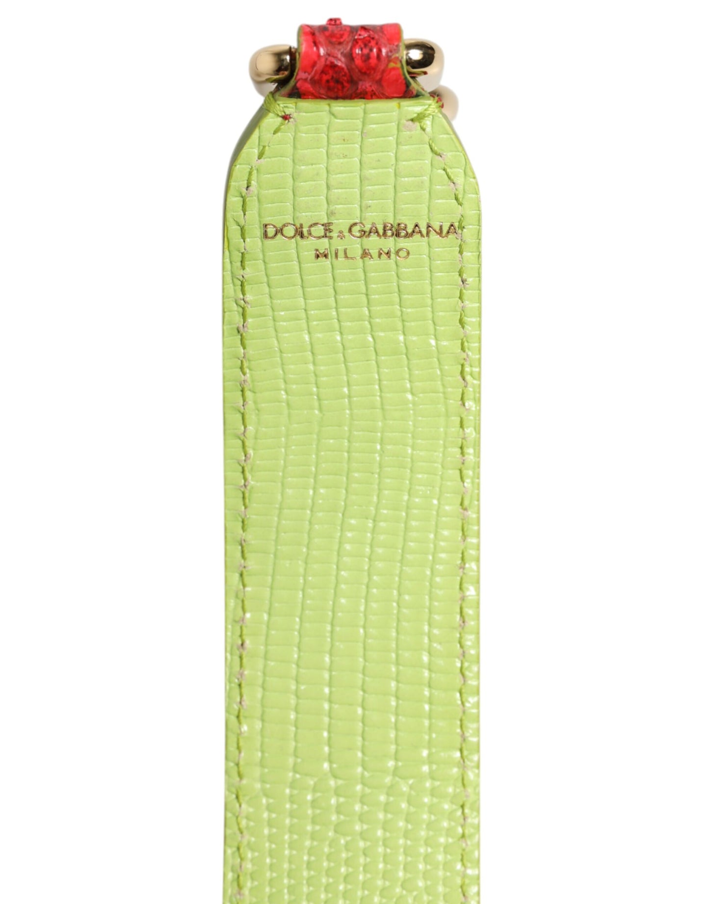 Dolce & Gabbana Red Exotic Leather Handbag Accessory Shoulder Strap Dolce & Gabbana
