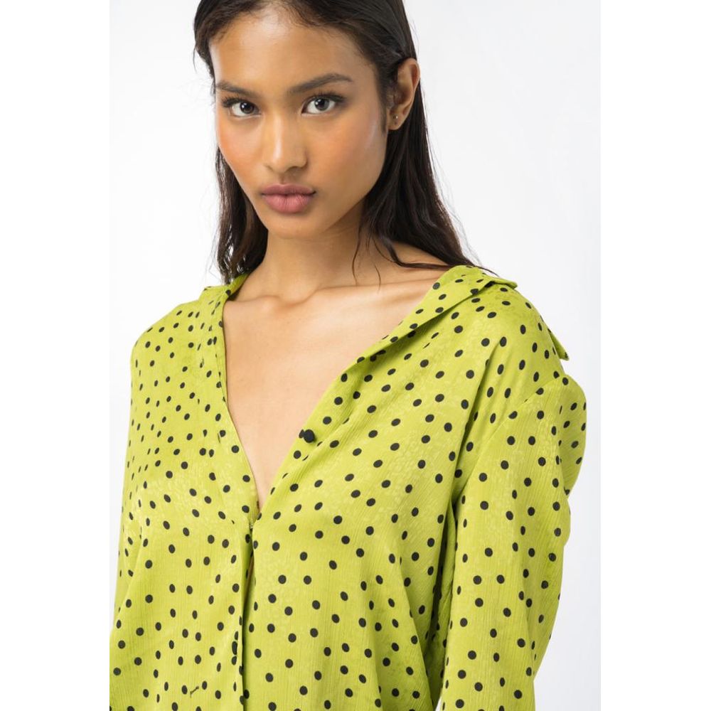 PINKO Green Polyester Shirt PINKO