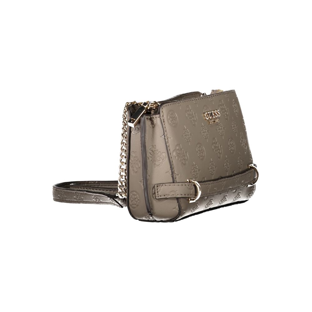 Guess Jeans Marrone Poliuretano Female Shoulder Bag Guess Jeans