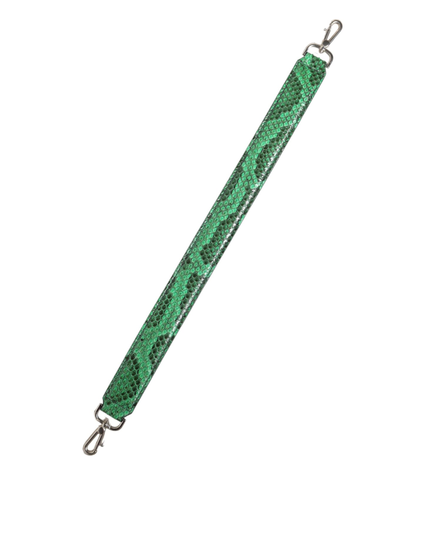 Dolce & Gabbana Black Green Exotic Leather Bag Shoulder Strap Dolce & Gabbana