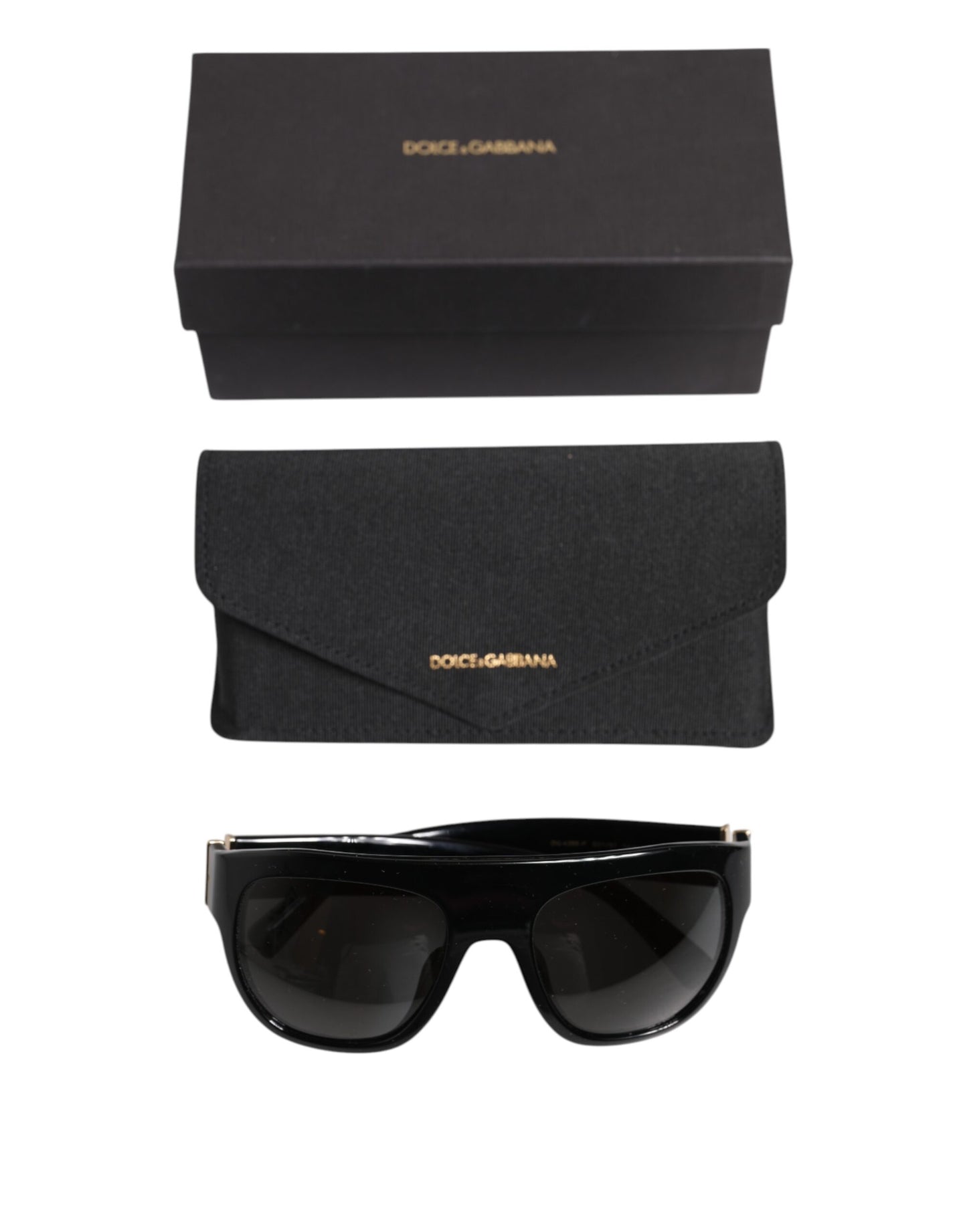 Dolce & Gabbana Black Square Acetate Frame DG4398-F Eyewear Sunglasses Dolce & Gabbana