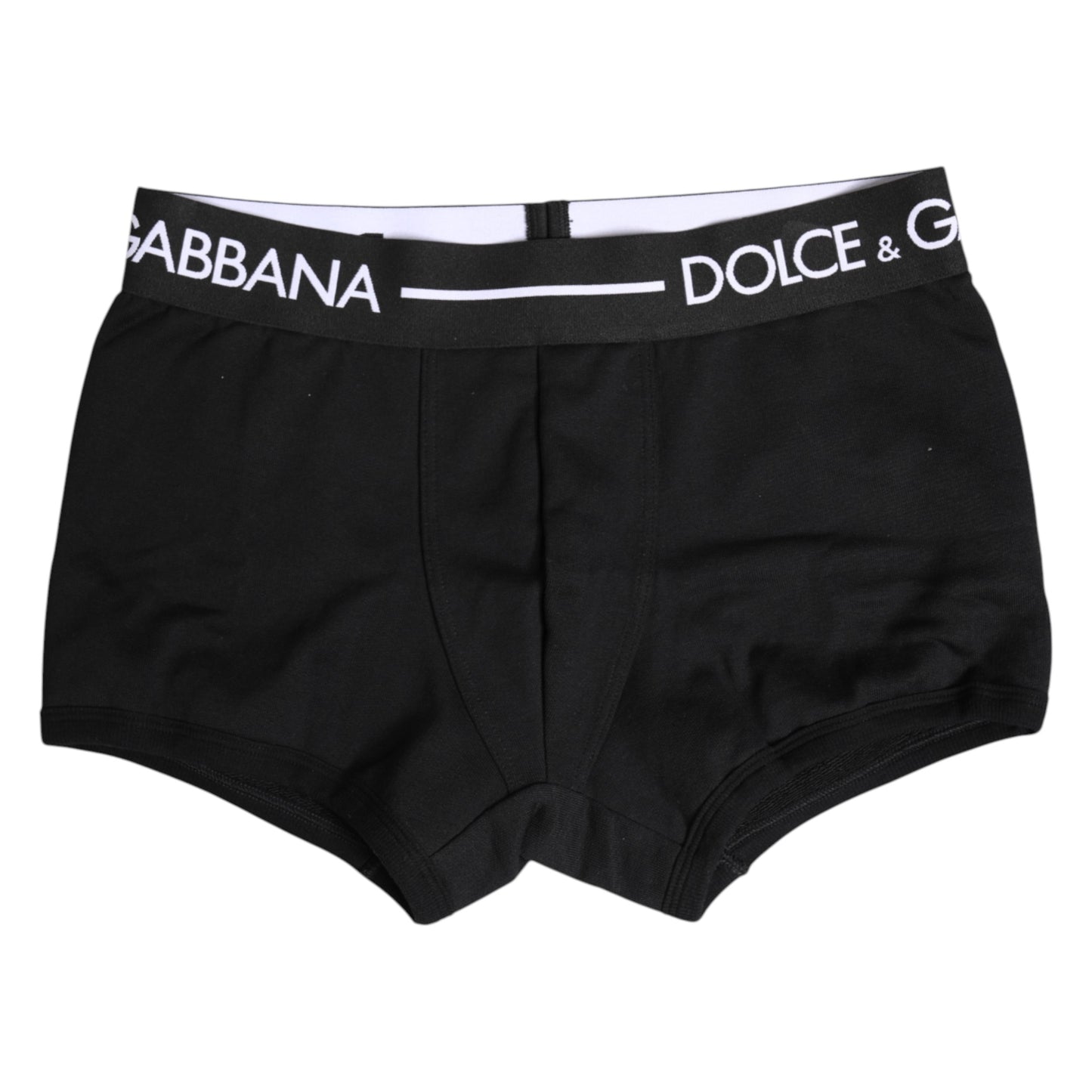 Dolce & Gabbana Black Cotton Stretch Regular Boxer Underwear Dolce & Gabbana
