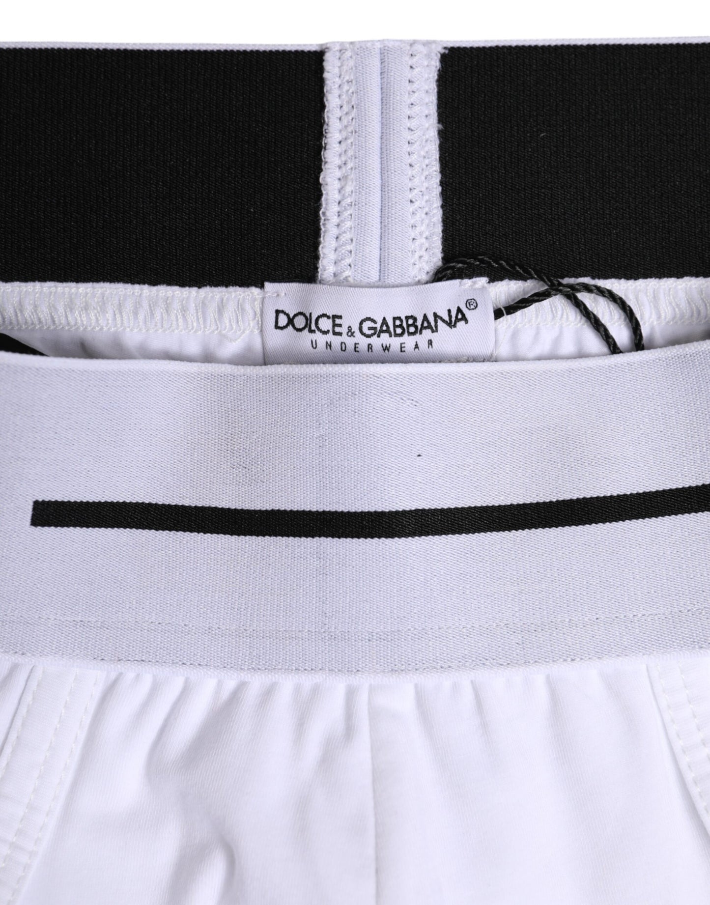 Dolce & Gabbana White Cotton Stretch Regular Brief Underwear Dolce & Gabbana