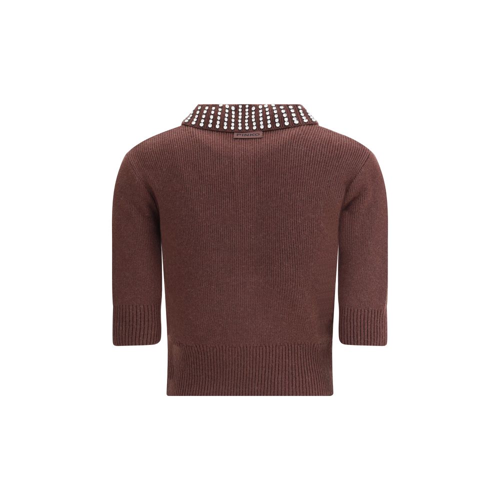 PINKO Emilia Sweater with strass PINKO