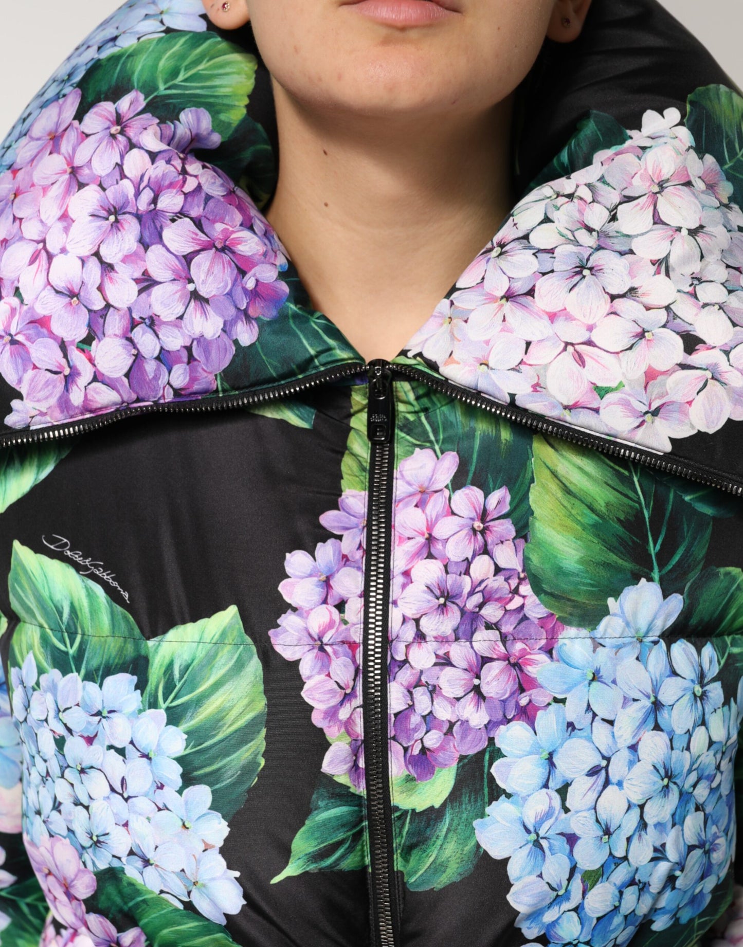 Dolce & Gabbana Multicolor Floral Print Puffer Quilted Jacket Dolce & Gabbana