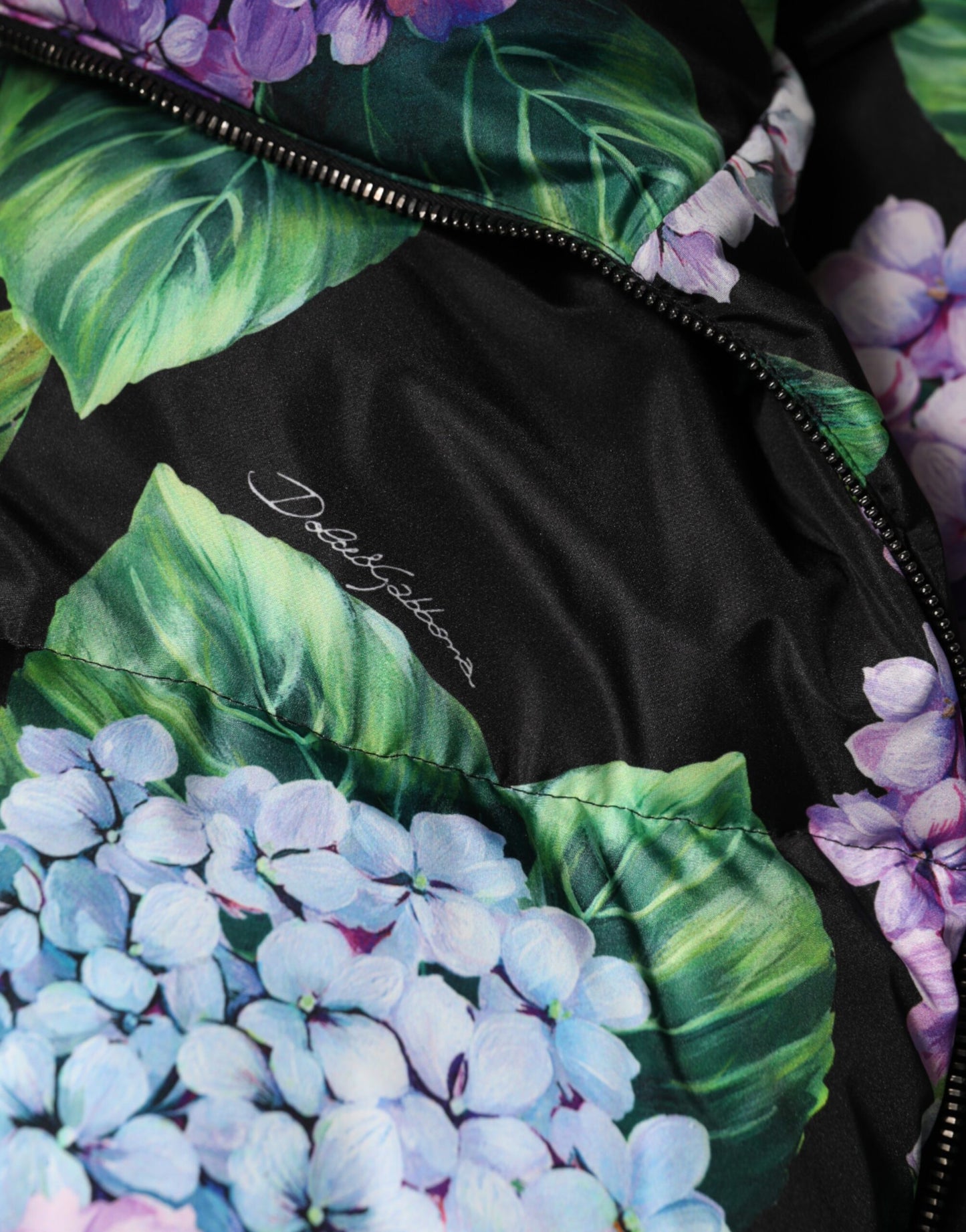 Dolce & Gabbana Multicolor Floral Print Puffer Quilted Jacket Dolce & Gabbana