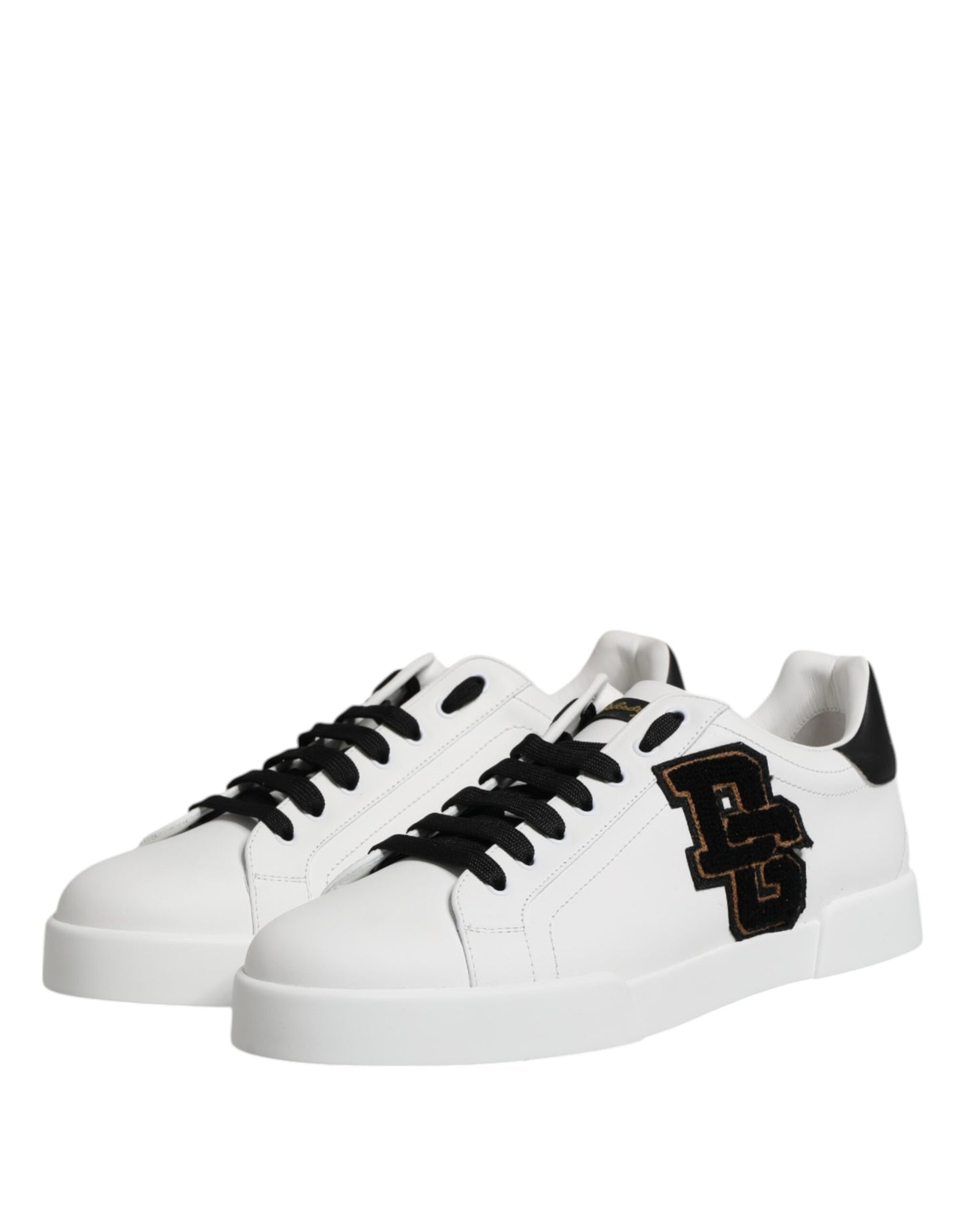 Dolce & Gabbana White DG Logo Portofino Low Top Sneakers Shoes Dolce & Gabbana