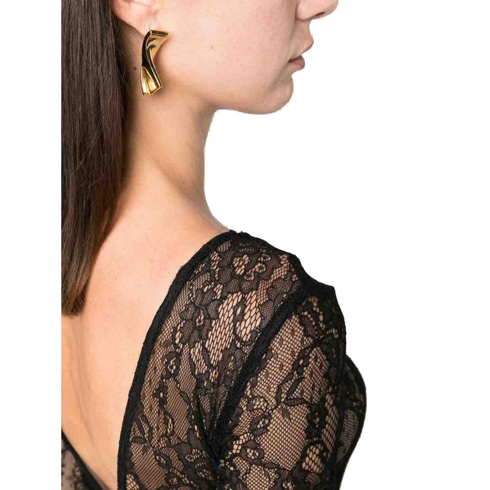 PINKO Black Nylon Tops & T-Shirt PINKO