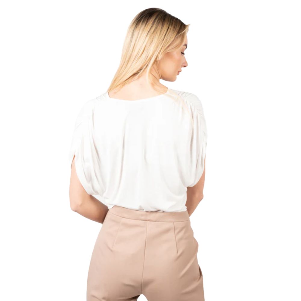 PINKO White Viscose Tops & T-Shirt PINKO