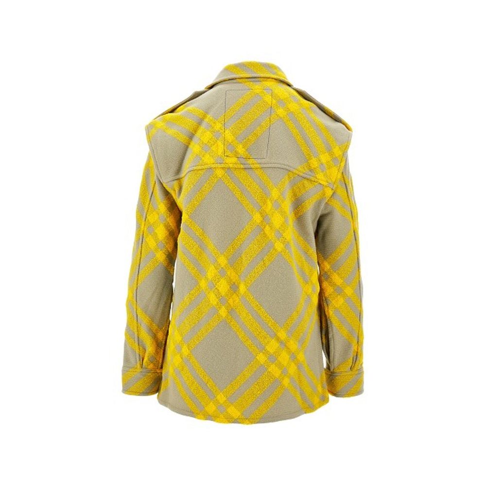 Burberry Wool Checked Jacket Burberry