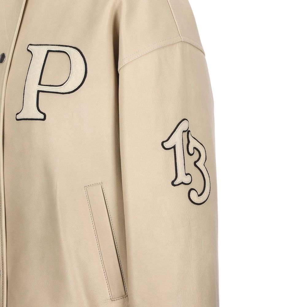Prada Padded Leather Varsity Jacket Prada