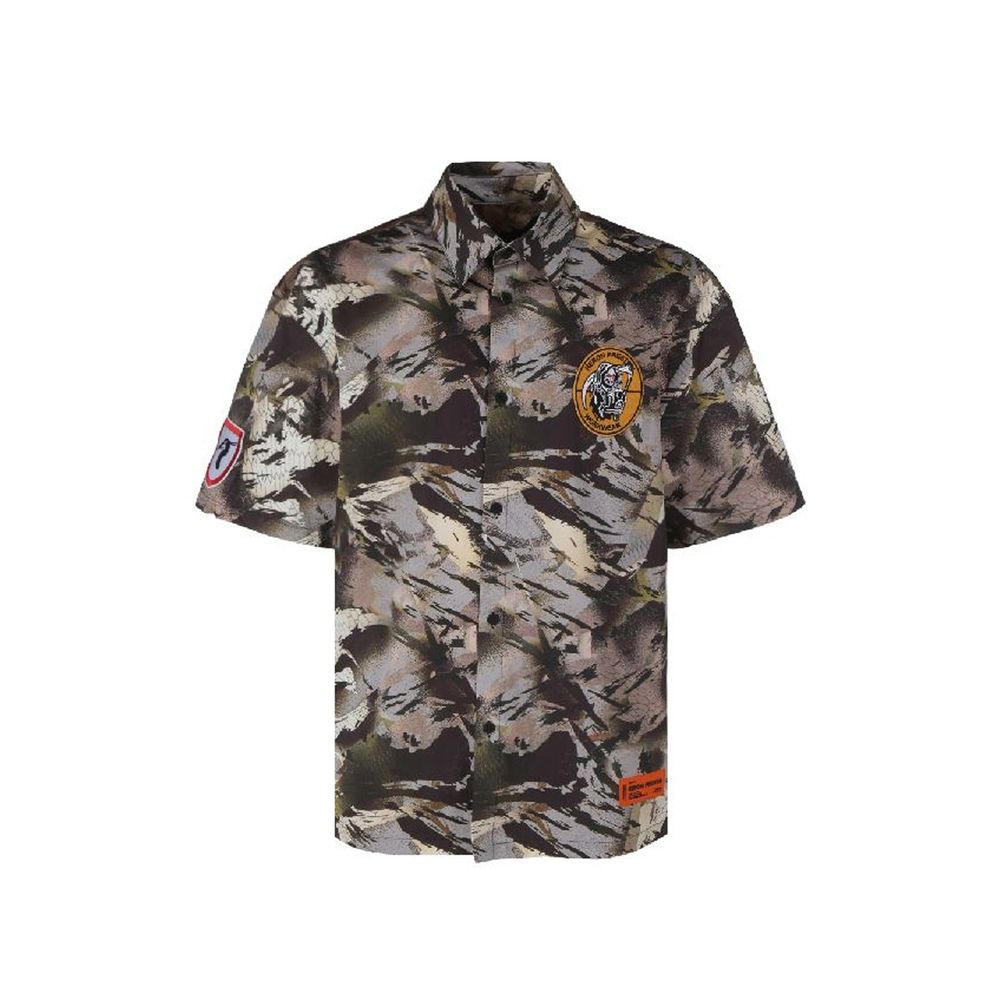 Heron Preston Camouflage Popline Shirt Heron Preston