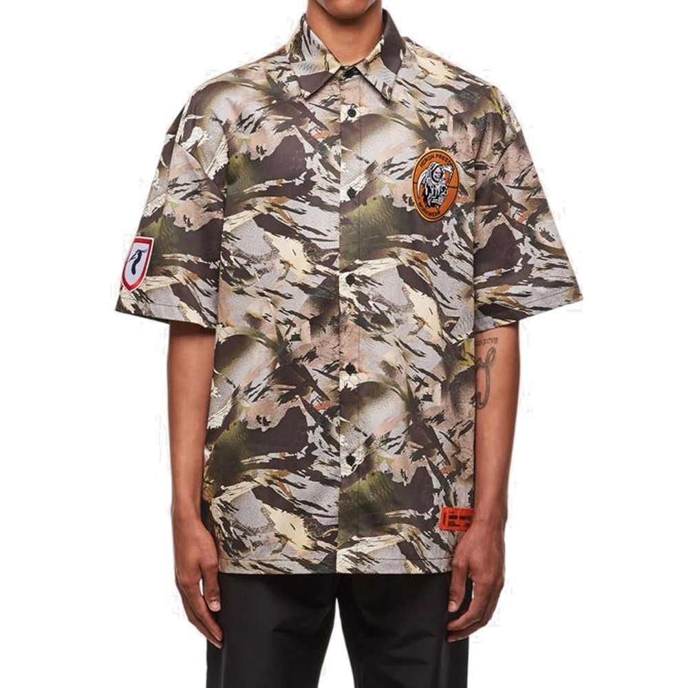 Heron Preston Camouflage Popline Shirt Heron Preston