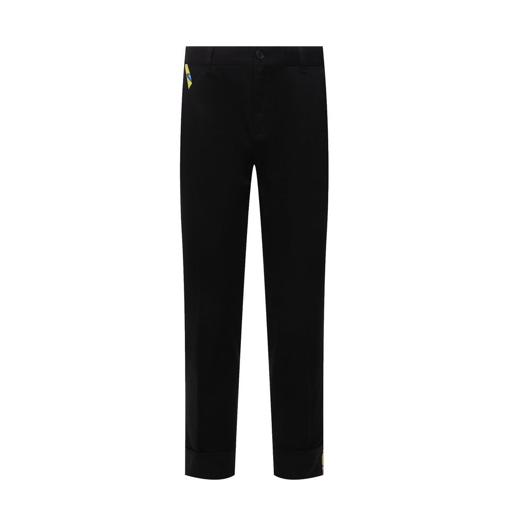 Versace Cotton Gabardine Trousers Versace