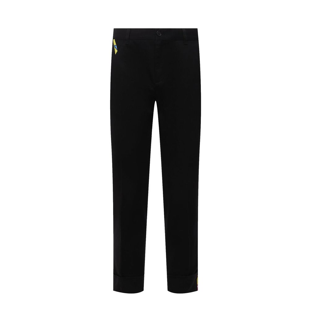 Versace Cotton Gabardine Trousers Versace