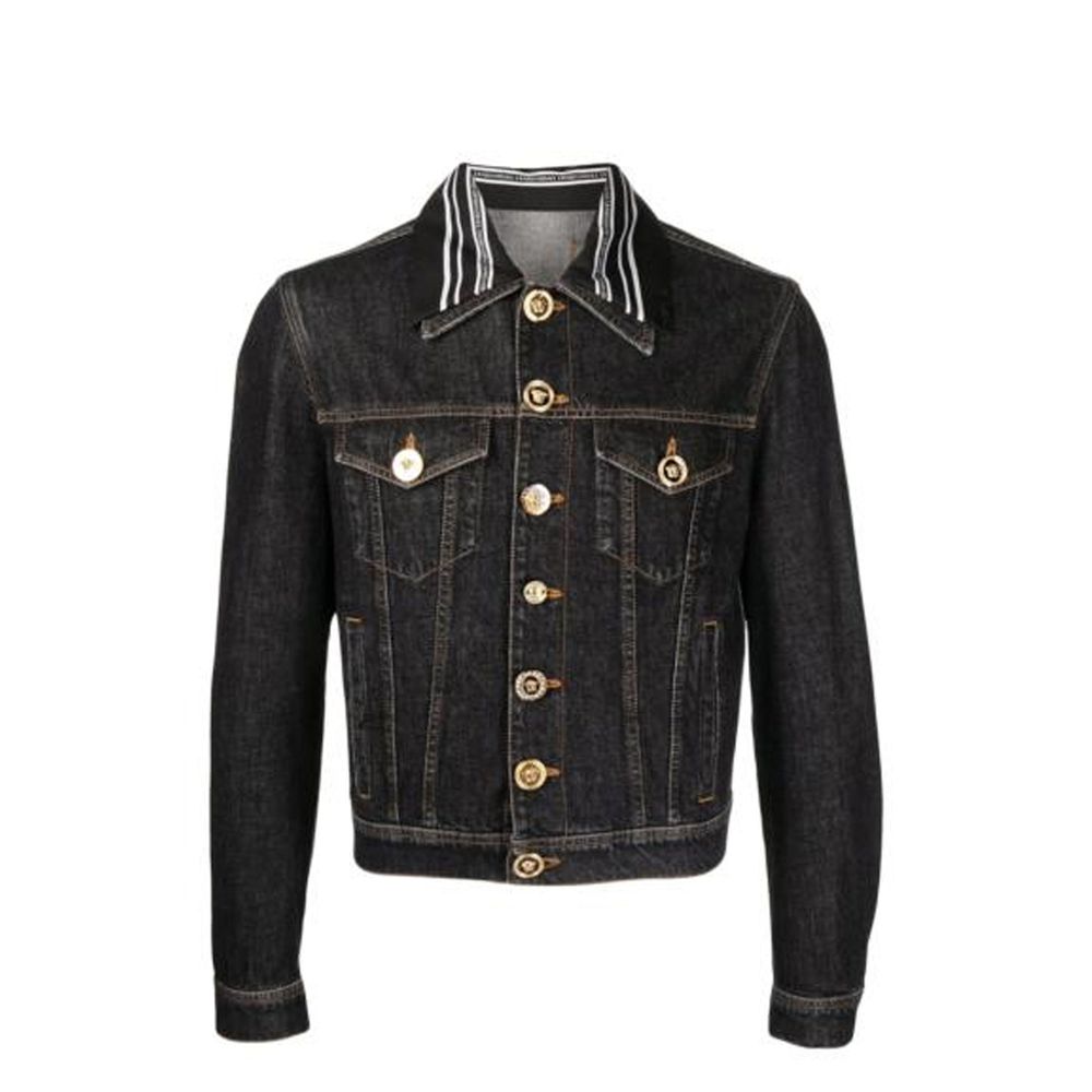 Versace Medusa Motif Denim Jacket Versace
