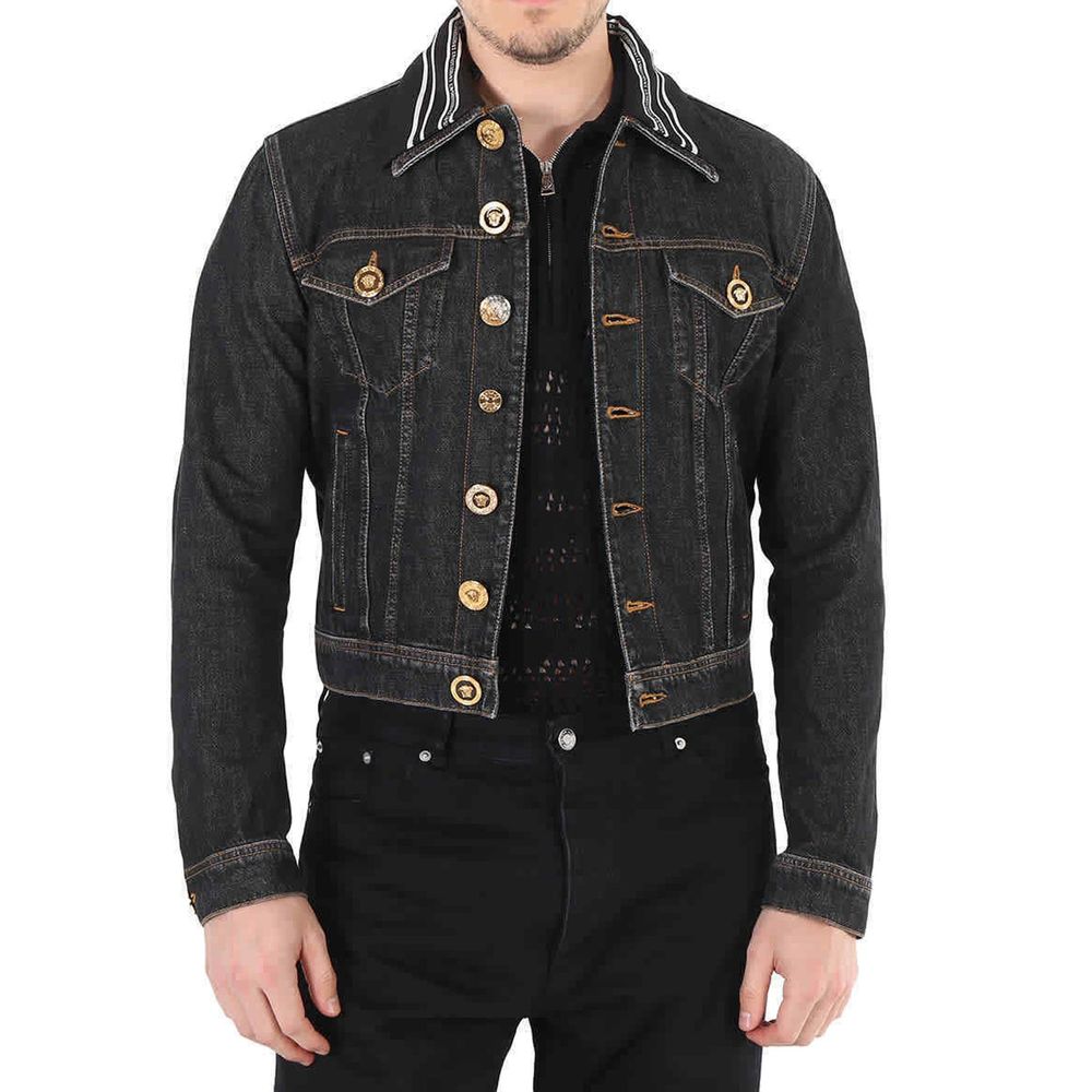 Versace Medusa Motif Denim Jacket Versace