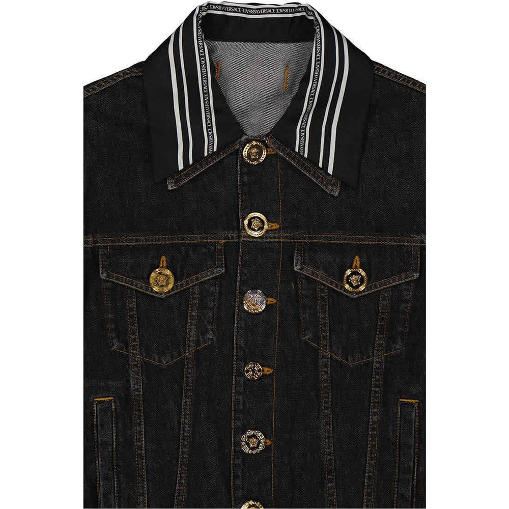 Versace Medusa Motif Denim Jacket Versace