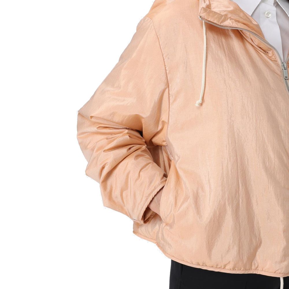 Jil Sander Blend Silk Zip-Up Hooded Jacket Jil Sander